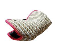 Jinhxofs Coussin de Morsure pour Chien en Jute Manchon d'Entraînement avec Poignées Multiples Jouet de Tirage sans Structure Rigide Protection Bâton de