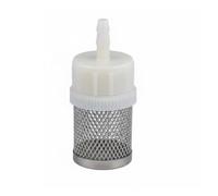 Jinhxofs Crépine D'aspiration avec Raccord Cannelé Compact Crépine d’Aspiration Résistant à la Rouille Filtre Tuyau pour Aquarium, Diamètre Extérieur 12 Mm