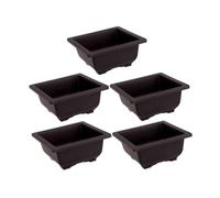 Jinhxofs Ensemble de 5 Jardinières avec Drainage pour Jardin Domestique, Carré Peu Profond
