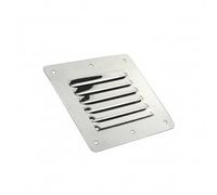 Jinhxofs Grille Ventilation à Persiennes Poli Grille D'aération en Acier Inoxydable Rectangulaire pour Plaisanciers, Bateau, Placard