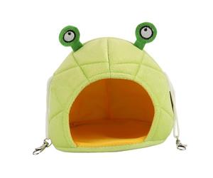 Jinhxofs Hamster Hammock Bed Doux en Coton Peluche Ensemble de 4 Mots-clés pour Nichoir Suspendu Maison Cage et Jouet Abri Résistance à La Déformation Adapté A, Grenouille Verte