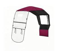 Jinhxofs Imperméable avec Pare-Brise Pliable Auvent pour Engin Motorisé, Jacquard Rouge