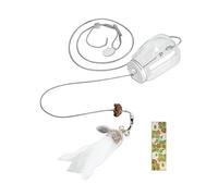 Jinhxofs Jouets pour Chats Distributeurs de Nourriture, Jouets Interactifs pour Chats, Distributeur de Croquettes à Suspendre à La Porte, Corde à Griffer,