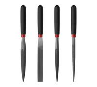Jinhxofs Lot de 4 mini limes aiguilles, compactes pour loisirs tels que la fabrication de bijoux et le raffinage des bords (bricolage)
