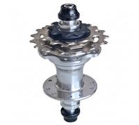Jinhxofs Moyeu de Vélo Arrière 3 Vitesses de Bicyclette Compact de Roue Pliant de Transmission Flasques 20 Trous à Perçage Apparié et Entraxe, Argent, Ouverture 85mm-20 Trous-Trous Opposés