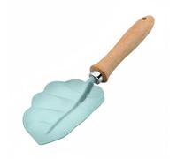 Jinhxofs Râteau de Jardinage pour Enfants Râteau Outil Manche Bois Tête Métal Solide Doux au Toucher Adapté aux Petites Mains Éducatif pour Plage Bac à Sable Jardin, Pelle Grande Feuille