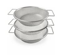Jinhxofs Tamis à Terre Jardinage Tamis Crible Passoire Filtre pour Sol avec Poignées Droites Compatible Seau 5 Gallons Agitation Aisée Convient au Compost Potager Plates-Bandes Fleuries