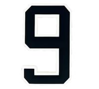 Jinjing Grande breloque en forme de chiffre porte-bonheur pour sac à main, sac à main, accessoires décoratifs de 0 à 9, Polychlorure de vinyle, Pas de gemme