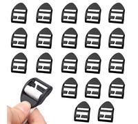 JINJUMEI 20 Pièces Boucles De Remplacement De Sac À Dos, Boucles De Sangle De Réparation En Plastique, Pas Besoin de Retirer les Fils Réglable pour Sangles de sac à dos, Sangles de Valise, etc.