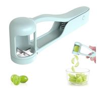 JINJUMEI Coupe-Raisins Trancheuse à Fruits, Coupe Fruits et Légumes en Lamelle-Petits Bébé, Acier Inoxydable Coupe Fruit, Outil De Trancheur de Coupe de Fraise de Tomate Raisin Pour Salade Fruits