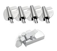 JINJUMEI Lot de 5 Accessoires pour Machine à Coudre,1 Guide de Couture Magnétique+4 pcs Sewing Rolled Hemmer Foot(7-10mm), Outil de Fixation Multifonction pour Matelassage et Ourlet