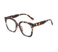 JINJUMEI Lunettes de Lecture, Lunettes Anti-lumière Bleue pour Femme, Lunettes Surdimensionnées de la Mode, Lunette Gaming, Lunettes de Vue Ronde, Lunettes pour Ordinateur et Gaming