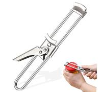 JINJUMEI Ouvre-Bouteille, Décapsuleur Multifonction, Restaurant Cuisine Ouvre-Boîte, Taille Réglable pour Ouvre-Bocal en Acier Inoxydable pour Les Personnes Âgées, Les Personnes Souffrant d'Arthrite