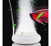 JINJUMEI Pierre à Bulles Aquarium, Pierre à Air Aquarium Ultra Silencieux Bulleur Aquarium Diffuseur, Aquarium Bulle Pierre Diffuseur d'oxygène pour Aquarium Pierre a air avec Ventouse et Tuyau