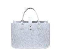 JINJUMEI Sac à Provisions en Feutre, 30 x 20 x 18 cm Sac de Courses en Feutre, Pliable Panier en Feutre, Sacs en Feutre Shopper, Sac en Feutre avec Anse pour le Shopping, les Sorties, le Rangement