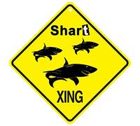 JINKAIRUI Panneau en métal Shart Xing pour décoration murale intérieure ou extérieure - 20,3 x 20,3 cm