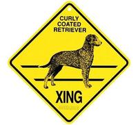 JINKAIRUI Retriever Xing Plaque en métal en étain avec revêtement bouclé avec précaution pour chien pour maison, bureau, bar, décoration murale pour intérieur et extérieur