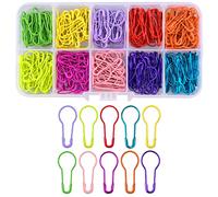Jinlaili 300PCS Poire Goupilles De Sécurité, Épingles Ampoules, Épingles à Nourrice en Métal avec Boîte de Rangement, Gourde Épingles, Épingles de Marquage pour l'Artisanat de Vêtements et Bricolage