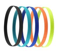 Jinlaili Bandeau de Sport Femme, 5 Pcs Serre-Tête Élastique Fitness, Antidérapantes pour Femme et Homme, Coloré