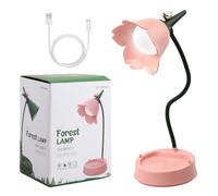 Jinlaili Lampe de Bureau LED Enfant Rechargeable USB - 3 Modes de Couleur, Lumière Réglable, Capteur Tactile - Sans Fil pour Lecture et Chevet