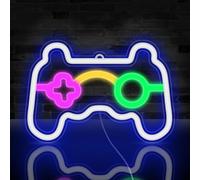 Jinlaili Neon Gamepad, Gaming Néon Lights, Cool Néon, Enseigne Lumineuse Neon Deco, Lumineux de Jeu, Néons à LED pour Chambre Salle de Jeux Bar Enfants Cadeau