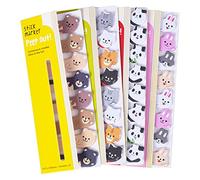 Jinlaili Note Autocollantes de Animal Mignon, 4pcs Feuillets Adhésives en Forme Animaux, Mini Feuillets Autocollantes, Super Sticky Notes, Blocs Mémo Autocollant pour Maison, Bureau, Cadeaux Elèves