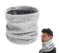 Jinlaili Tour de Cou Cache Cou Polaire Echarpe, Unisexe Écharpe Snood, Cache-cou Cache-col Tricoté, Hommes et Femmes-Cou Gaiter, Polaire DoublureTricoter Cache Cou pour Sports de Plein Air (Gris)