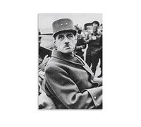 JINLIMAO Impression Sur Toile 30 * 50CM Senza Cornice Charles De Gaulle Poster Decorative Painting Canvas Wall Art