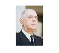 JINLIMAO Impression Sur Toile 60 * 80CM Senza Cornice Poster di Charles De Gaulle-9 su immagini per la decorazione di regali in camera da letto per uomini e donne