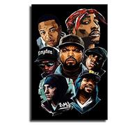 JINLIMAO Toile Tableau 30 * 50CM Senza Cornice Arte della tela di rap della vecchia scuola e famiglia moderna Qc87Zp