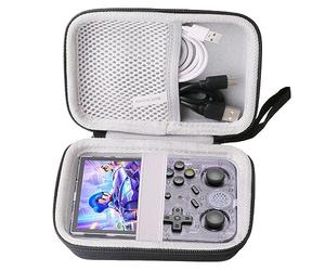 JINMEI Étui de transport rigide en EVA compatible avec l'étui de console de jeu portable RG353V/RG353VS 。