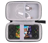 JINMEI Étui de transport rigide en EVA compatible avec RG35XX H Retro Handheld Game Console Case