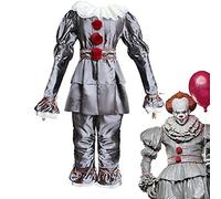 Jinmen Pennywise Costumes - Costume d'Halloween Pennywise - clown IT - cosplay du film Chapitre 2 Pennywise - Costume d'Halloween, carnaval, fête d'horreur
