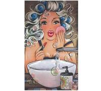Jinmer Diamond Painting Maquillage sexy pour grosse dame 5D Grand Broderie Diamant Painting Kit Complet,Peinture Diamant Adulte DIY Strass Point de Croix Painting Murale Décor Round drill,40x90cm