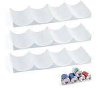 jinminamz 3 Pièces Range Bouteille Frigo, Universelle Porte Bouteille Frigo, Range Canette Organisateur Frigo Para Cocinas, Vinotecas y Frigoríficos, Gris