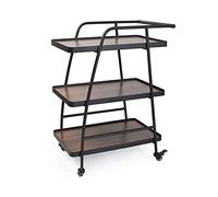 JINMUXUAN Petit chariot à roulettes pour hôtesse de cuisine, cuisine, restauration, boissons, buffet, camping, meuble de cuisine Beauty Comes