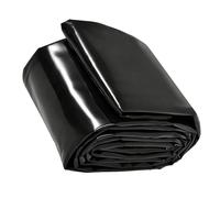 Jinnrug Revêtement d'étang, Membrane imperméable d'étangs d'aspect Naturel | HDPE noir résistant aux déchirures - Fondation de piscine, s'adapte à toutes les tailles d'étangs.(6x10m)