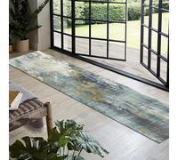 Jinnrug Tapis de Couloir Extra Long 1m/1,5m/2m/2,5m/3m/3,5m/4m/4,5m/5m/6m, antidérapant, décoratif, pour Chambre à Coucher, Cuisine, Balcon, entrée(60×450cm)