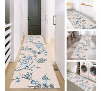 Jinnrug Tapis de Couloir Extra Long 1m/1,5m/2m/2,5m/3m/3,5m/4m/4,5m/5m/6m, antidérapant, pour Salle de Jeux, Cuisine, Salon, entrée(60×450cm)