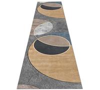 Jinnrug Tapis de Couloir Traditionnel 100cm/1,5m/2 m/300cm/350cm/4m/5m/6m de Long Tapis de Couloir de Cuisine antidérapant Marron, Gris, Bleu, Noir(100×250cm)