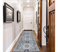 Jinnrug Tapis de Couloir Traditionnel 1m/1,5m/2m/2,5m/3m/3,5m/4m/4,5m/5m/6m Tapis de Passage Extra Long pour Balcon, Salon, entrée, Tapis antidérapant(100×450cm)