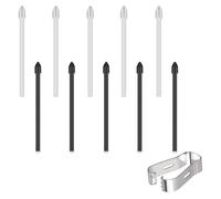 Jinpojun 10 Pièces Pointes de Remplacement pour Samsung Galaxy S6/S6 Lite/S7/S7+/S8/S8+/S8Ultra/S21Ultra/S22Ultra/S23Ultra/ Note10/Note20, Écran Tactile Stylet S Pen Tips + Outil (Noir et Blanc)