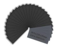 Jinpojun 28 Pcs Papier de Verre Carrosserie, Papier Abrasif, 120 à 3000 Fin Papier a Poncer à sec et à l'eau pour Polir le Métal, le Mois, Meubles, Pierre, peinture, 230 x 93 mm
