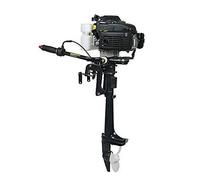 JINPRDAMZ Moteur hors-bord 4 temps 4 CV 2,8 kW Moteur hors-bord Moteur à essence Refroidissement par eau, Moteur de bateau de pêche, Système d'allumage CDI pour bateau de pêche, fonction de direction