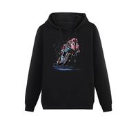 JINPUJING Fabio Quartararo Racing Mens Hoodies Printed Graphic Pullover Unisex Black Sweatshirts XXL