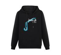 JINPUJING Jammy'S Records Dancehall Reggae Mens Hoodies Printed Graphic Pullover Unisex Black Sweatshirts XL
