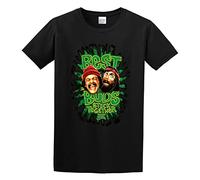 JINQIANXI Cheech and Chong Logo Mens Cotton Tshirt Size S