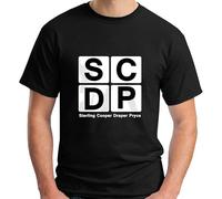 JINQIANXI Gdlk Sterling Cooper Draper Pryce As Seen in Mad Men Cult TV Don Draper Black T Shirt Size XXL