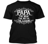 JINQIANXI Habo Line Papa The Man The Myth The Legend Men's T Shirt Size 3XL