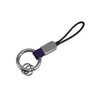 JINQIGG Anneaux en cuir gravables avec fermeture à boucle sécurisée et cordon de poignet, support de voiture multifonction pour un usage quotidien